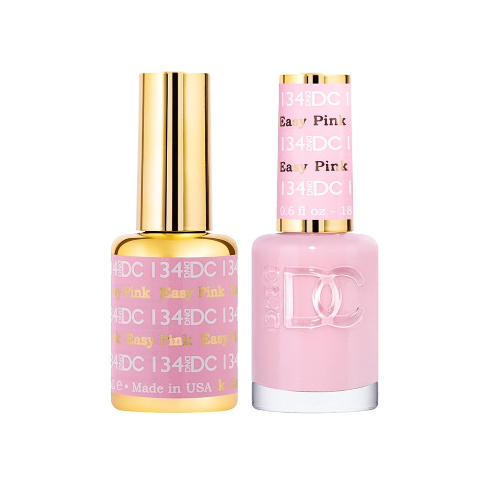 DND DC Gel & Nail Polish DUO 18ml - DC134 Easy Pink