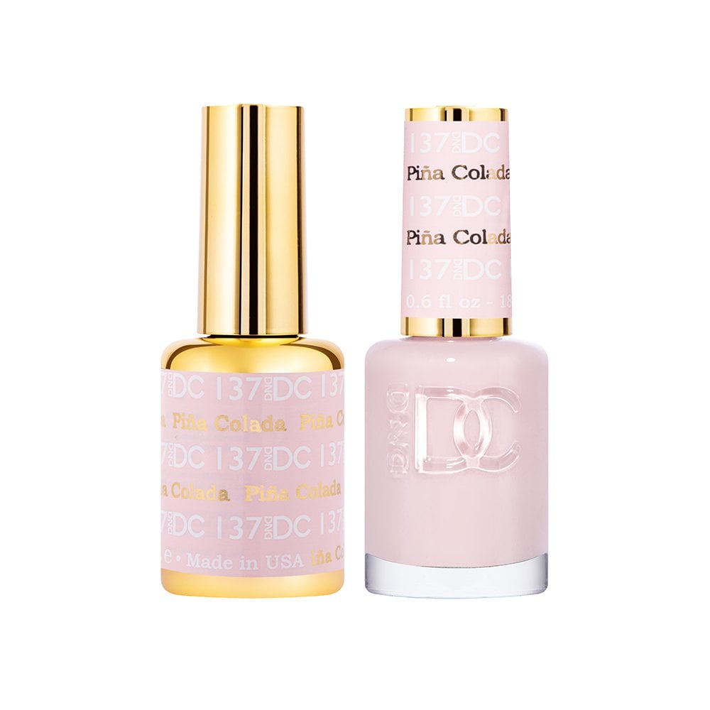 DND DC Gel & Nail Polish DUO 18ml - DC137 Pina Colada