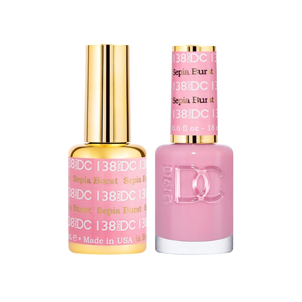 DND DC Gel & Nail Polish DUO 18ml - DC138 Sepia Burnt
