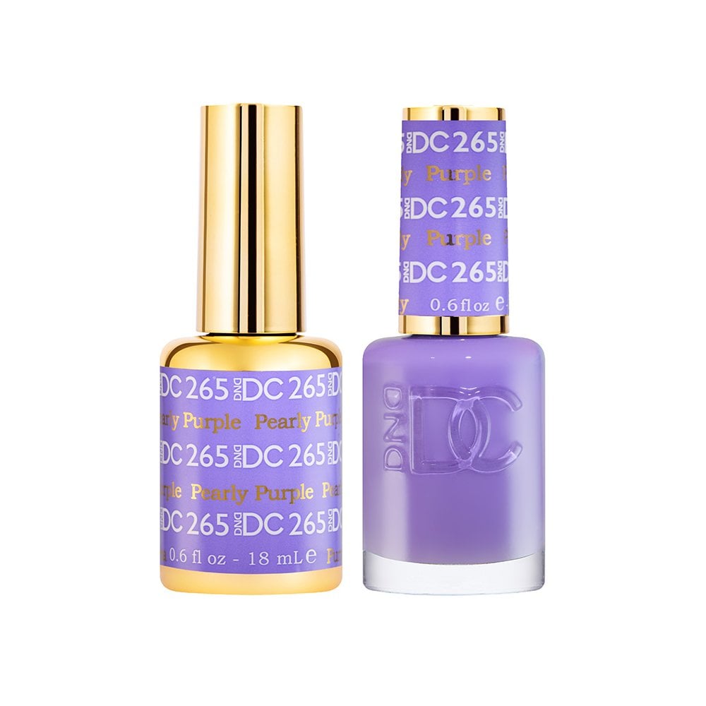 DND DC Gel & Nail Polish DUO 18ml - DC265 Pearly Purple