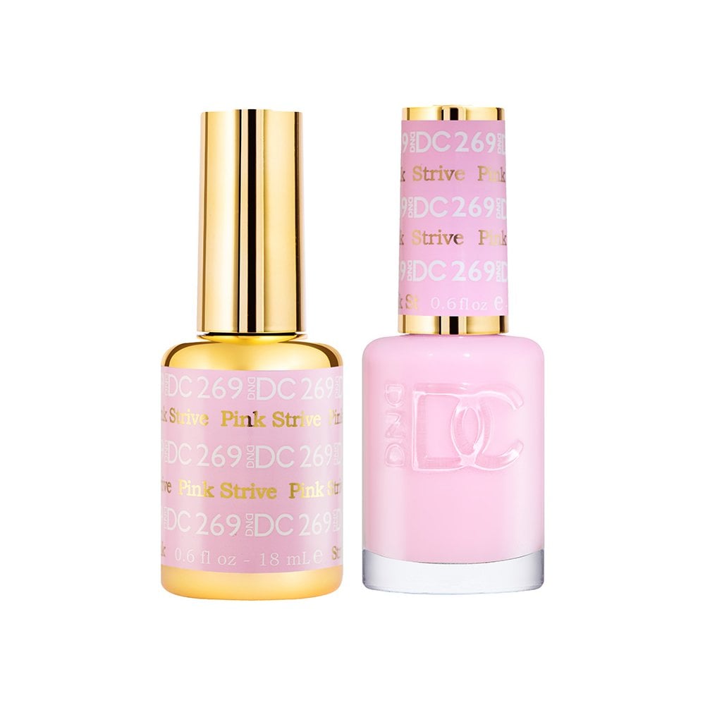DND DC Gel & Nail Polish DUO 18ml - DC269 Pink Strive