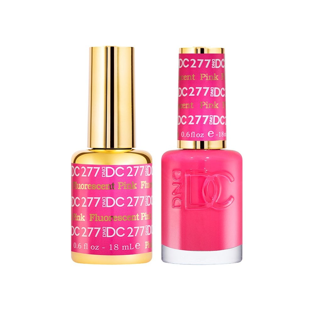 DND DC Gel & Nail Polish DUO 18ml - DC277 Fluorescent Pink