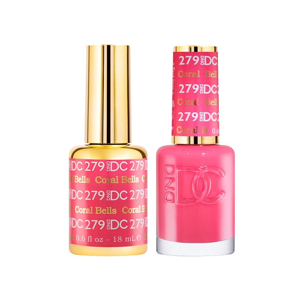 DND DC Gel & Nail Polish DUO 18ml - DC279 Coral Bells