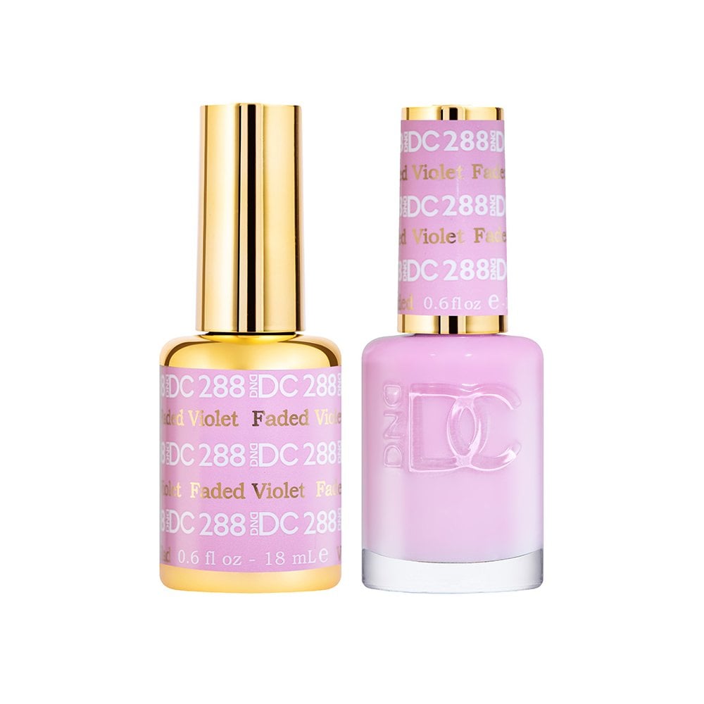 DND DC Gel & Nail Polish DUO 18ml - DC288 Faded Violet