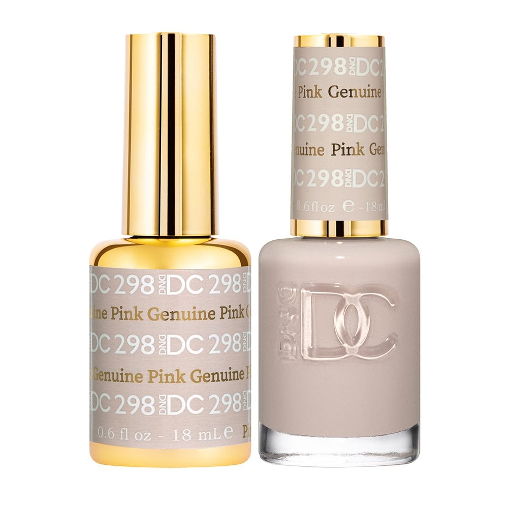 DND DC Gel & Nail Polish DUO 18ml - DC298 Genuine Pink
