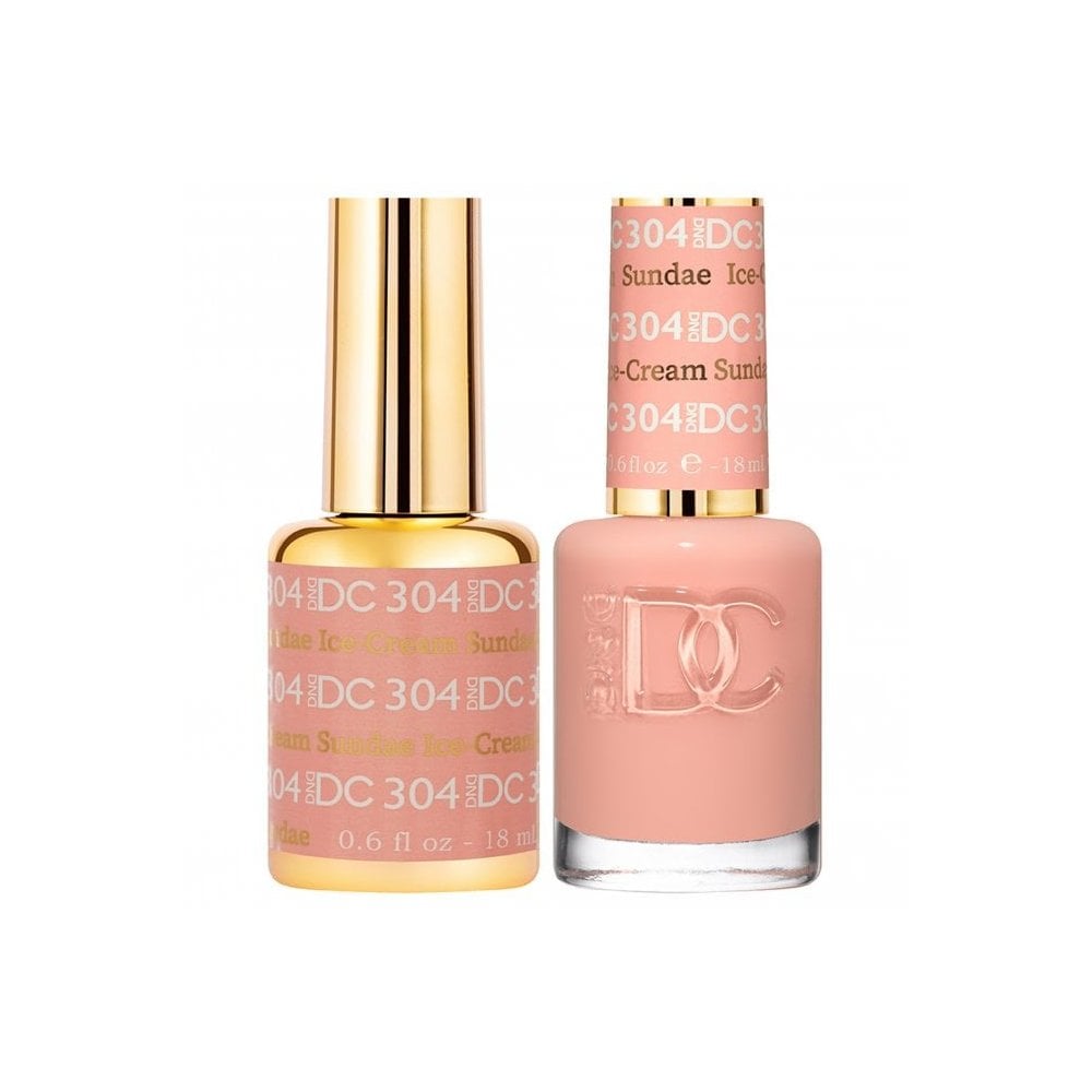 DND DC Gel & Nail Polish DUO 18ml - DC304 Ice Cream Sundae