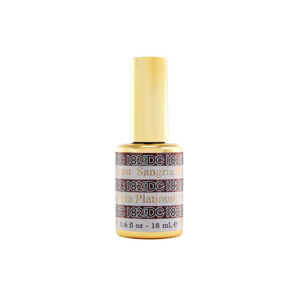 DND DC Platinum Gel Polish 18ml -  DC182 Sangria