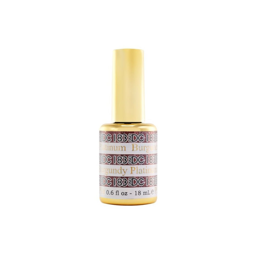 DND DC Platinum Gel Polish 18ml -  DC183 Burgundy