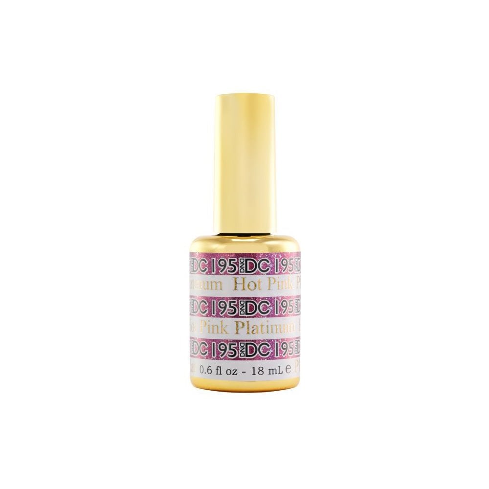 DND DC Platinum Gel Polish 18ml -  DC195 Hot Pink