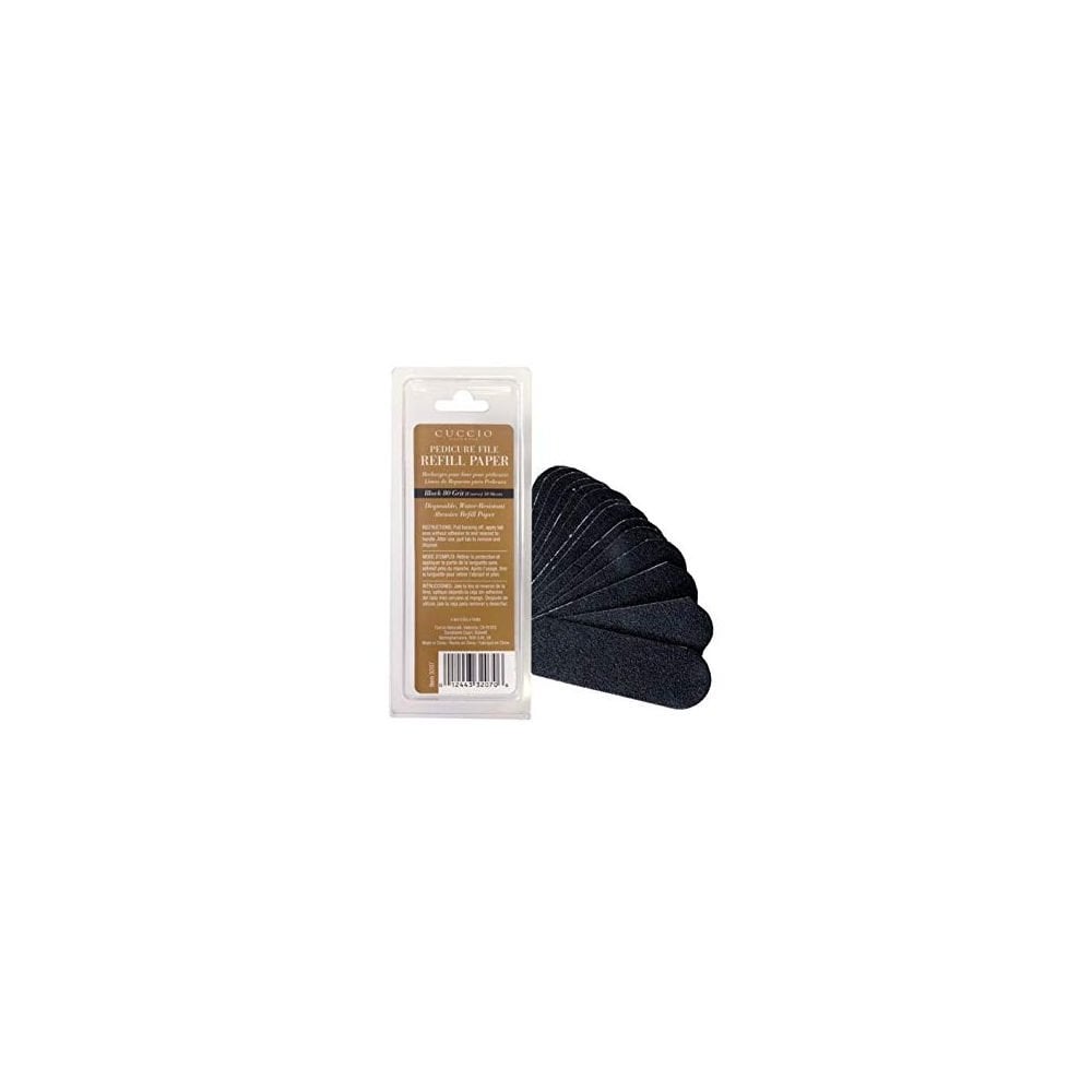 CUCCIO Naturale Pedicure File Refill Paper 80 Grit Black (Coarse)