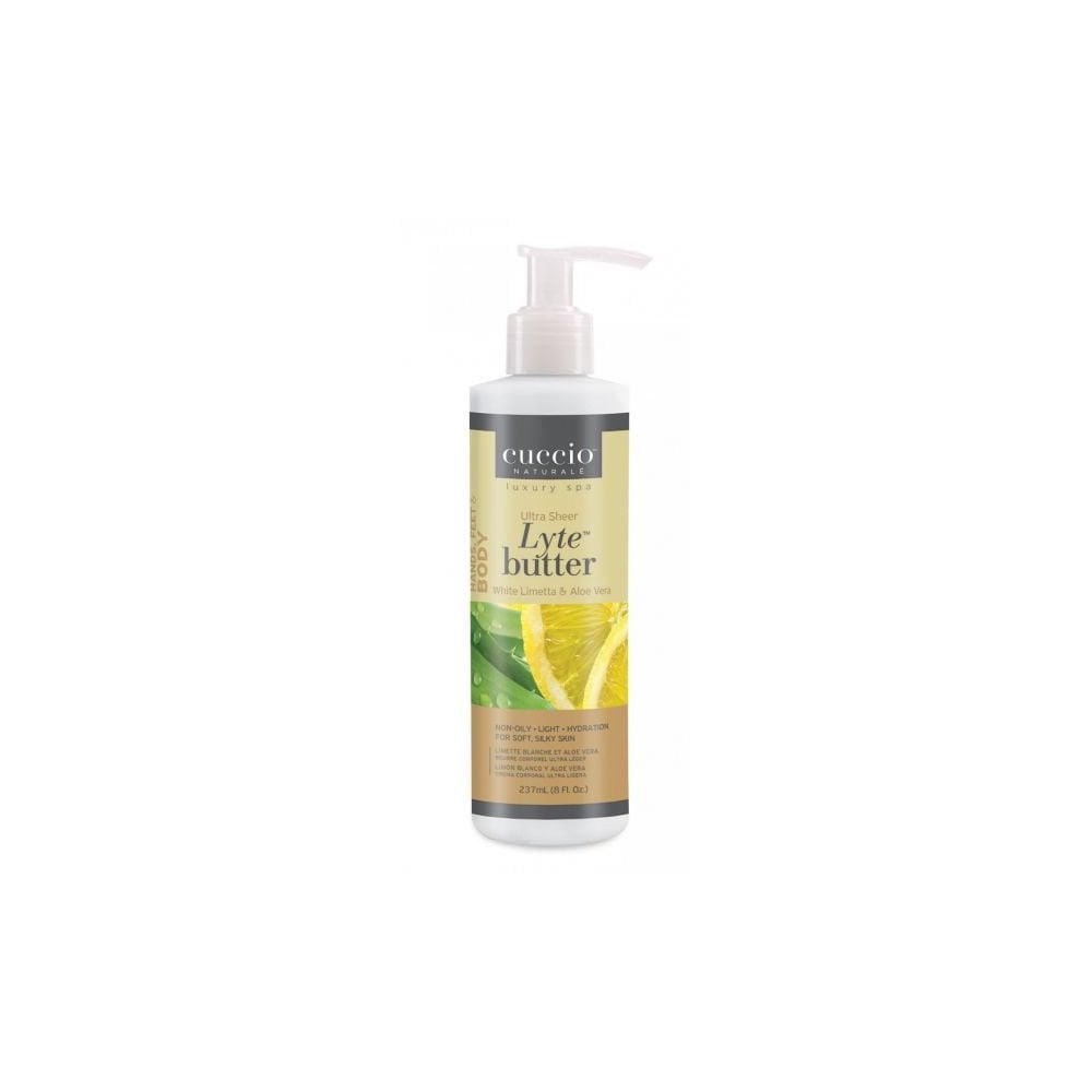 CUCCIO Naturale Lyte Body Butter 237ml (8oz) - White Limetta & Aloe Vera