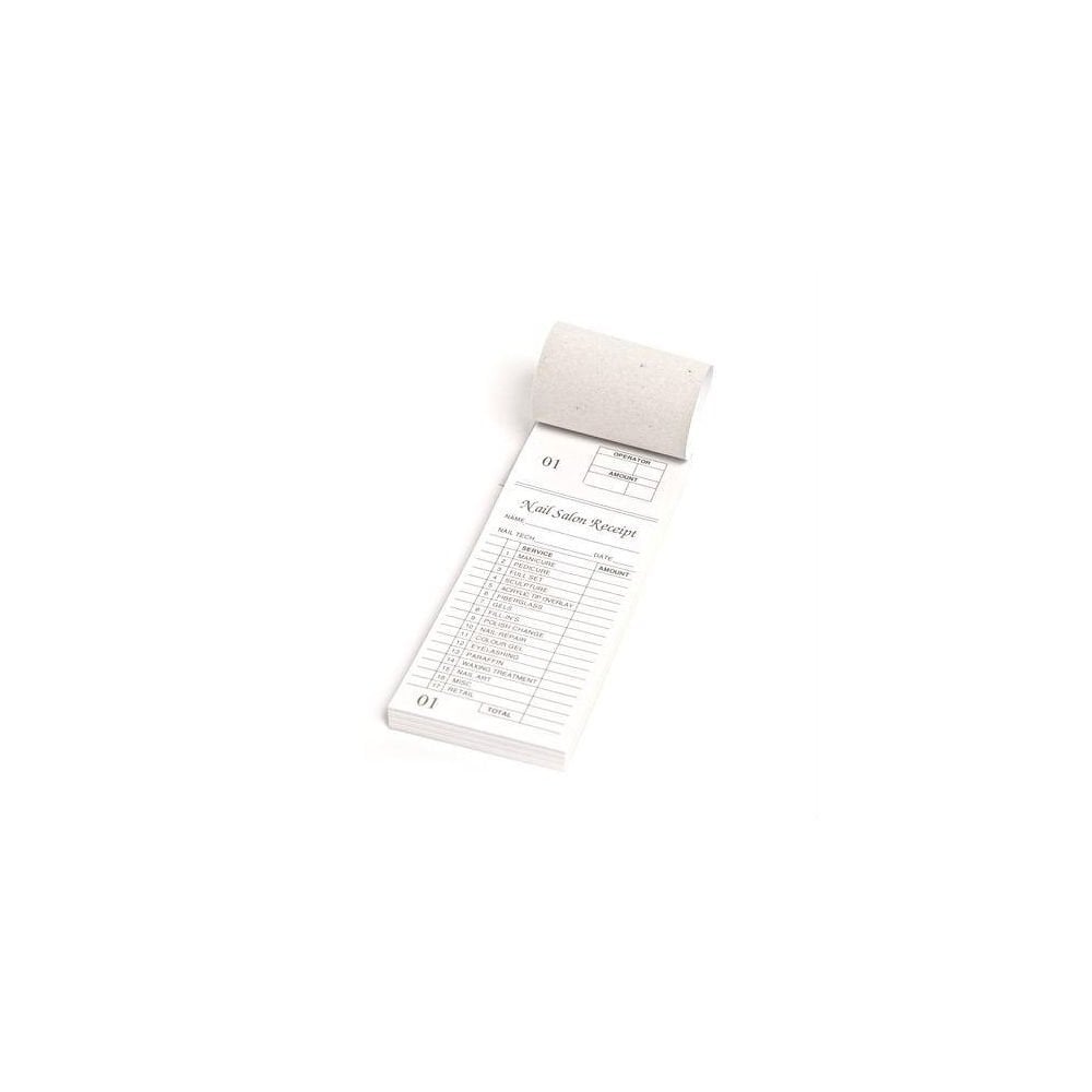 Nail Salon Receipt/Ticket Book