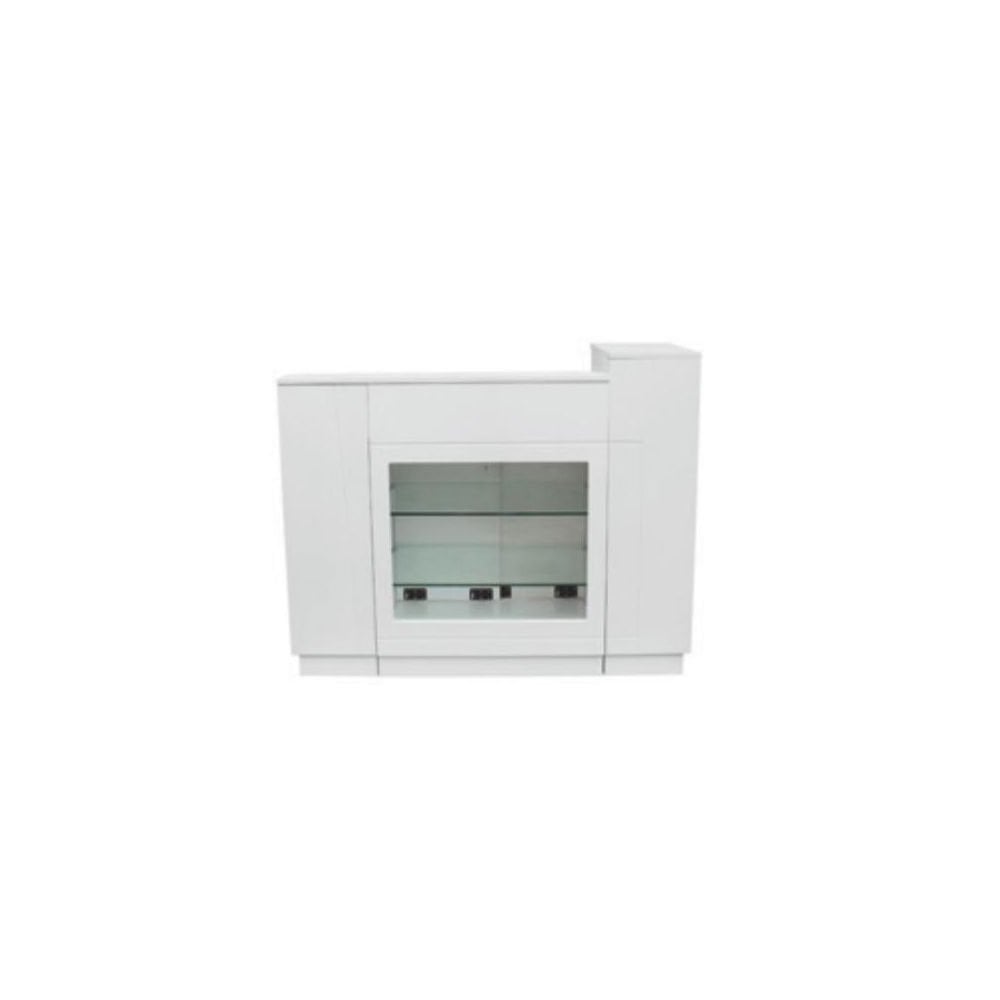 Salon Reception Desk - White