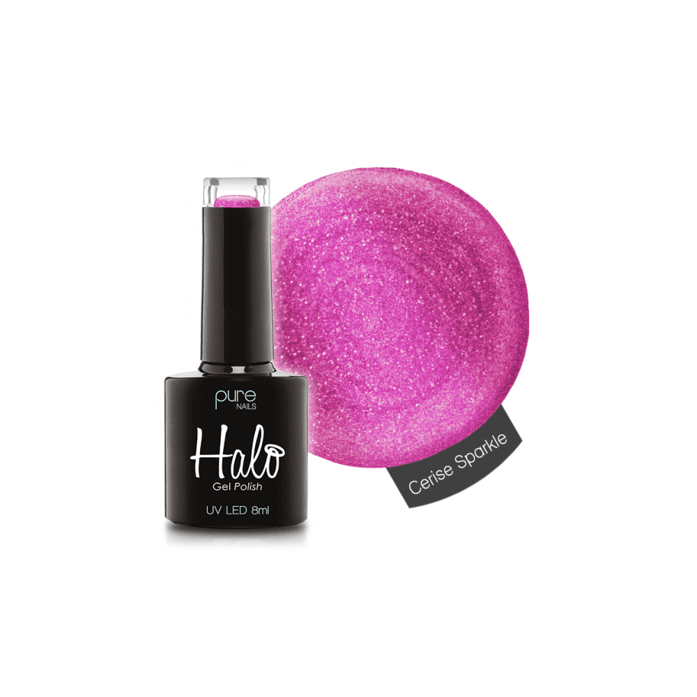 HALO Gel Polish 8ml - N2812 Cerise Sparkle