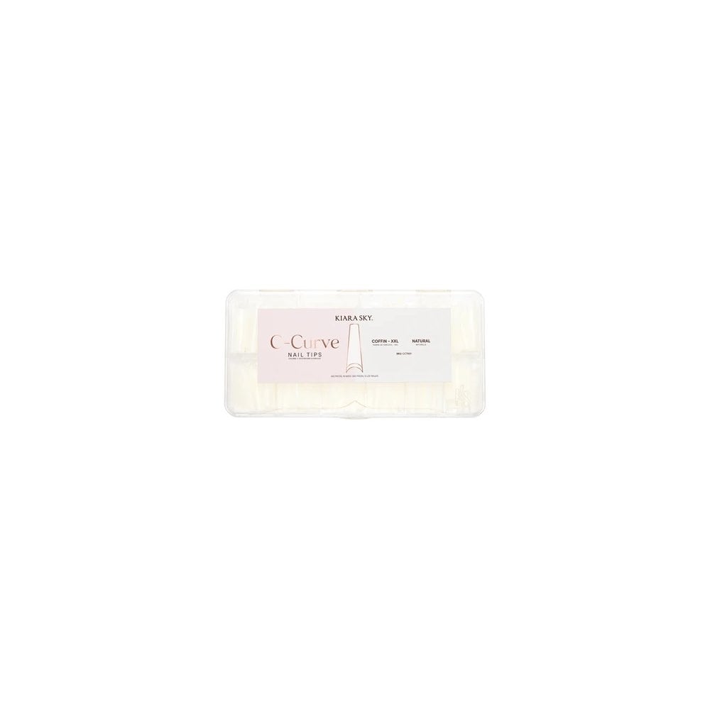 KIARA SKY C-Curve Coffin Nail Tips XXL - Natural