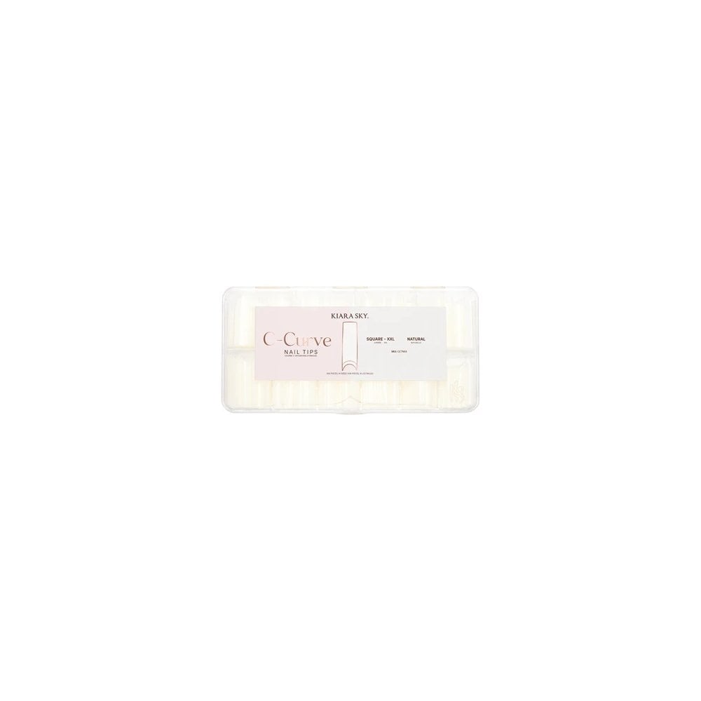KIARA SKY C-Curve Square Nail Tips XXL - Natural