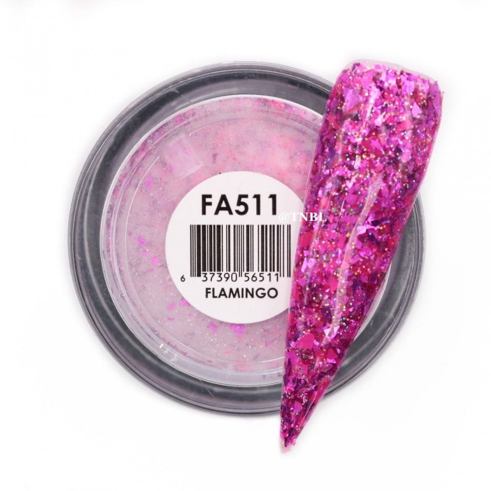 GLAM & GLITS Fantasy Acrylic Nail Powder 1oz / 28g - FAC511 FLAMINGO