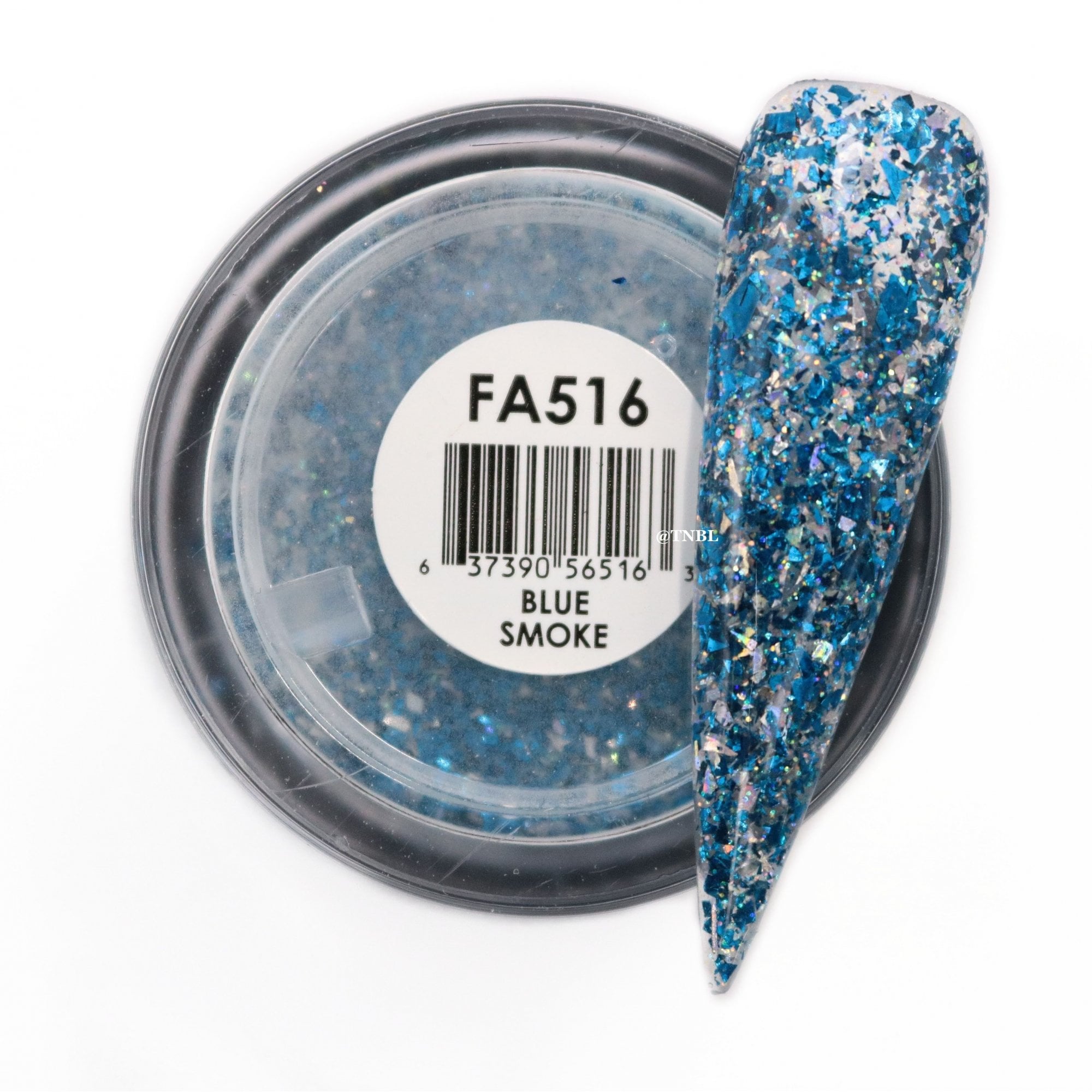 GLAM & GLITS Fantasy Acrylic Nail Powder 1oz / 28g - FAC516 BLUE SMOKE