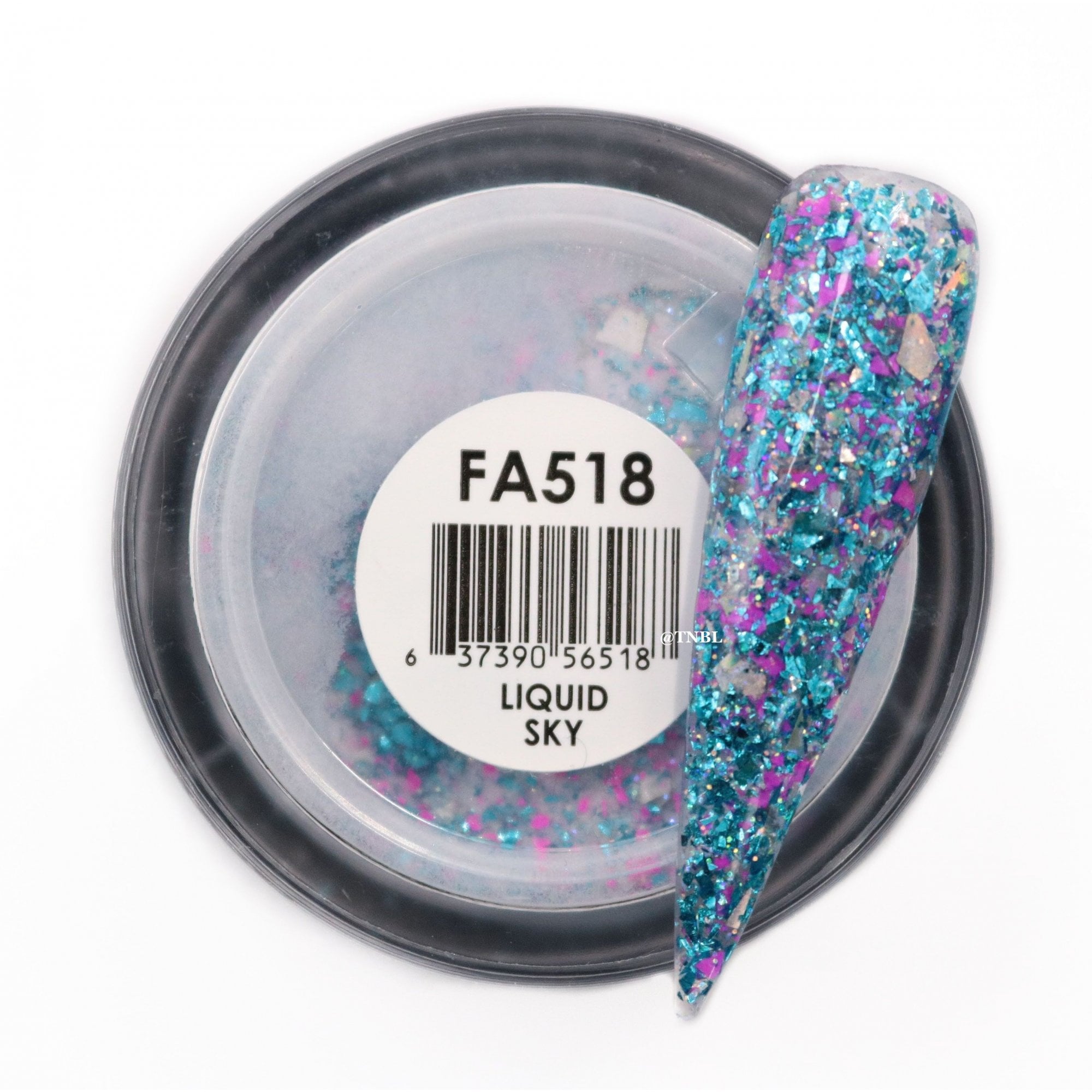 GLAM & GLITS Fantasy Acrylic Nail Powder 1oz / 28g - FAC518 LIQUID SKY
