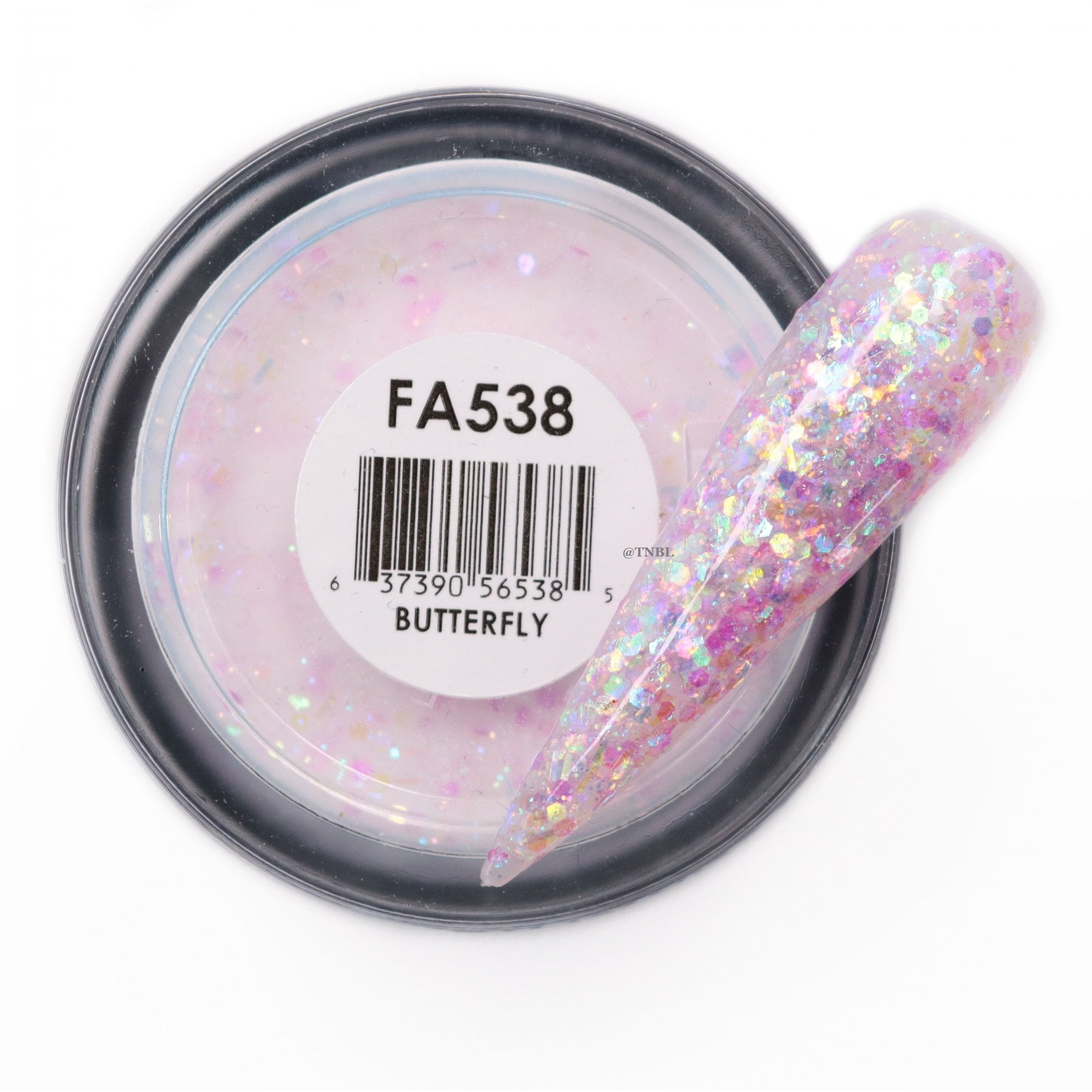 GLAM & GLITS Fantasy Acrylic Nail Powder 1oz / 28g - FAC538 BUTTERFLY