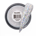 GLAM & GLITS Fantasy Acrylic Nail Powder 1oz / 28g - FAC543 PLATINUM PEARL