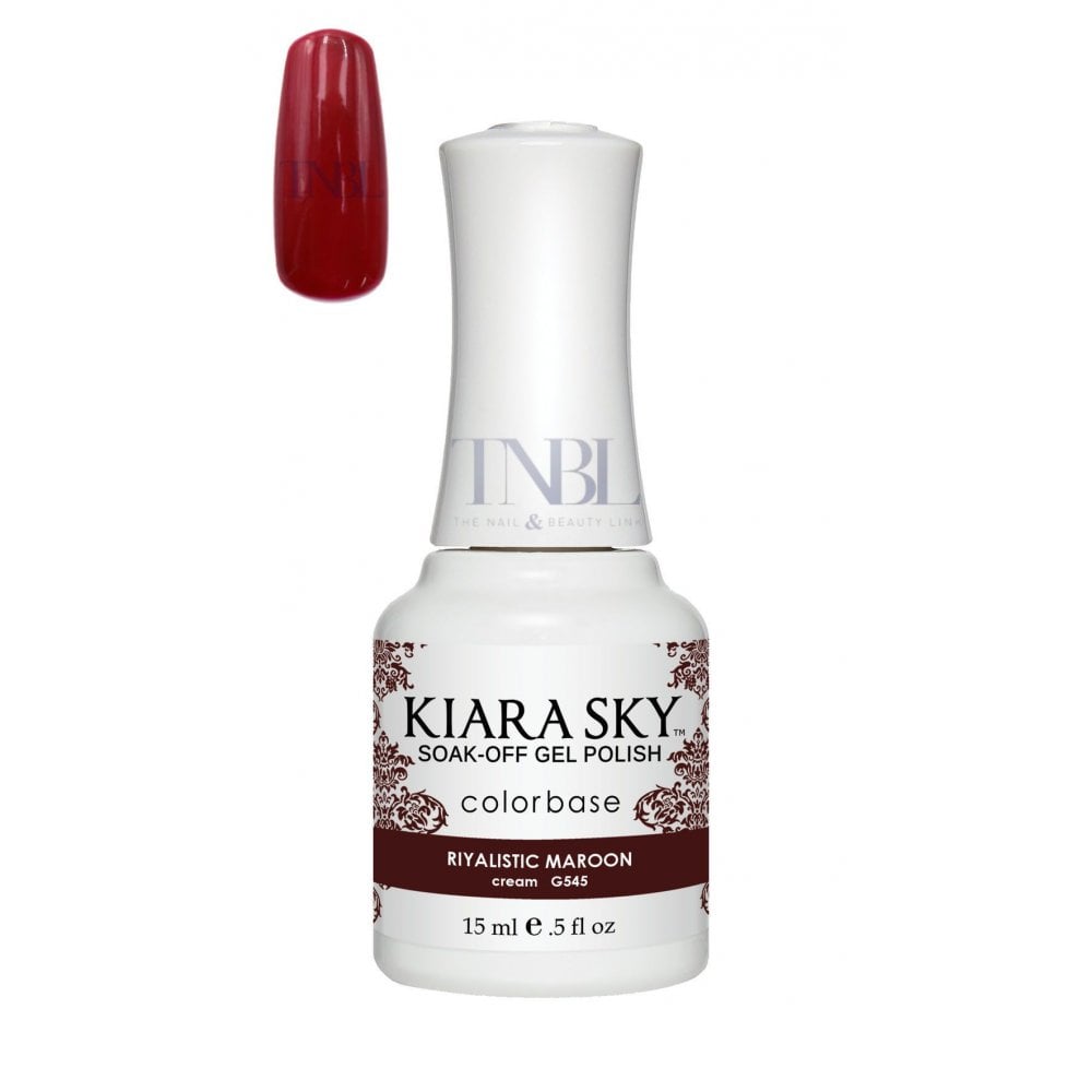 KIARA SKY Gel Polish 15ml - G545 Riyalistic Maroon