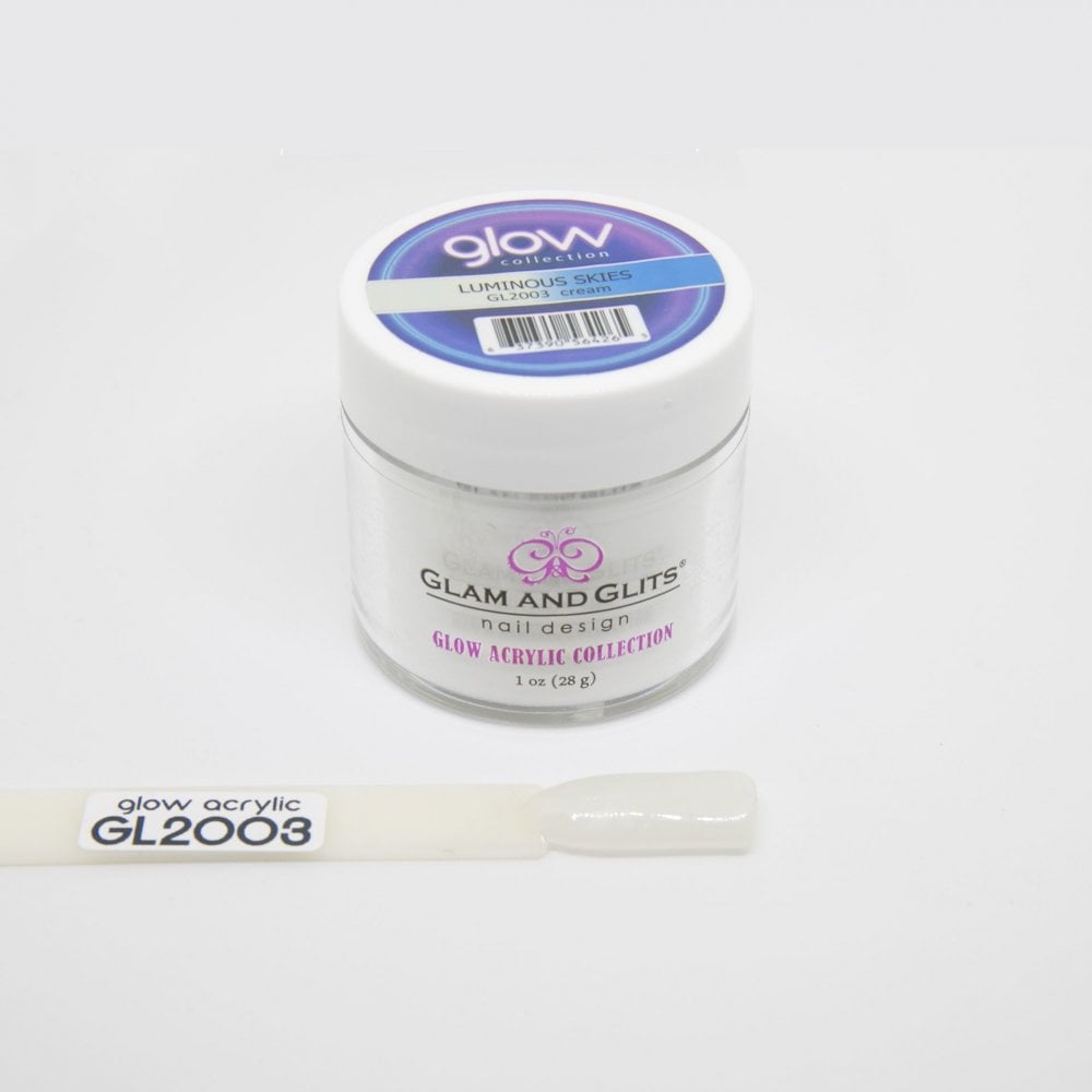 GLAM & GLITS Glow Acrylic Nail Powder 1oz / 28g - GL2003 LUMINIOUS SKIES