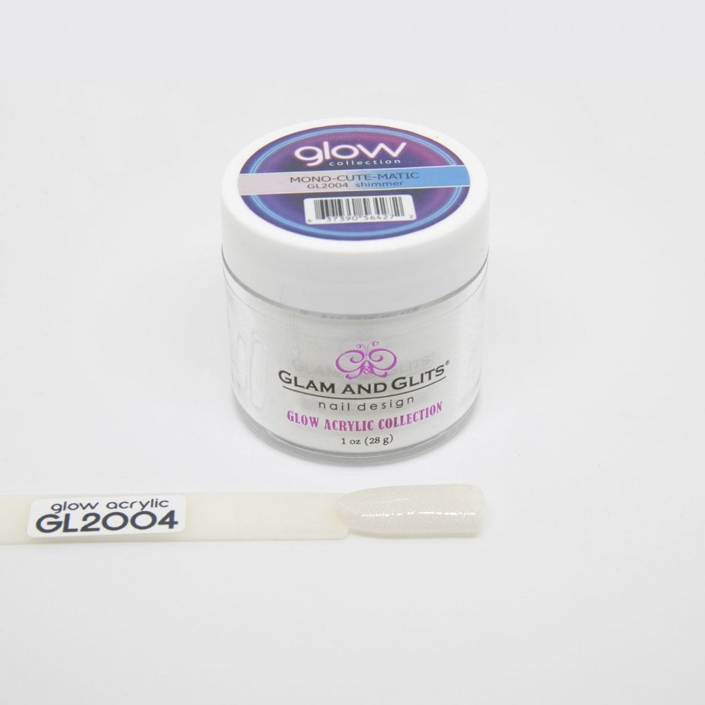 GLAM & GLITS Glow Acrylic Nail Powder 1oz / 28g - GL2004 MONO-CUTE-MATIC
