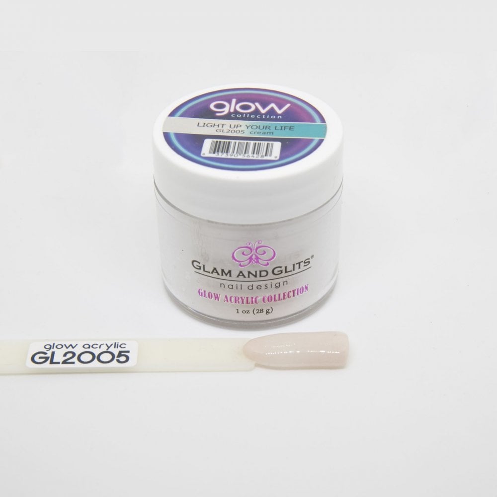 GLAM & GLITS Glow Acrylic Nail Powder 1oz / 28g - GL2005 LIGHT UP YOUR LIFE