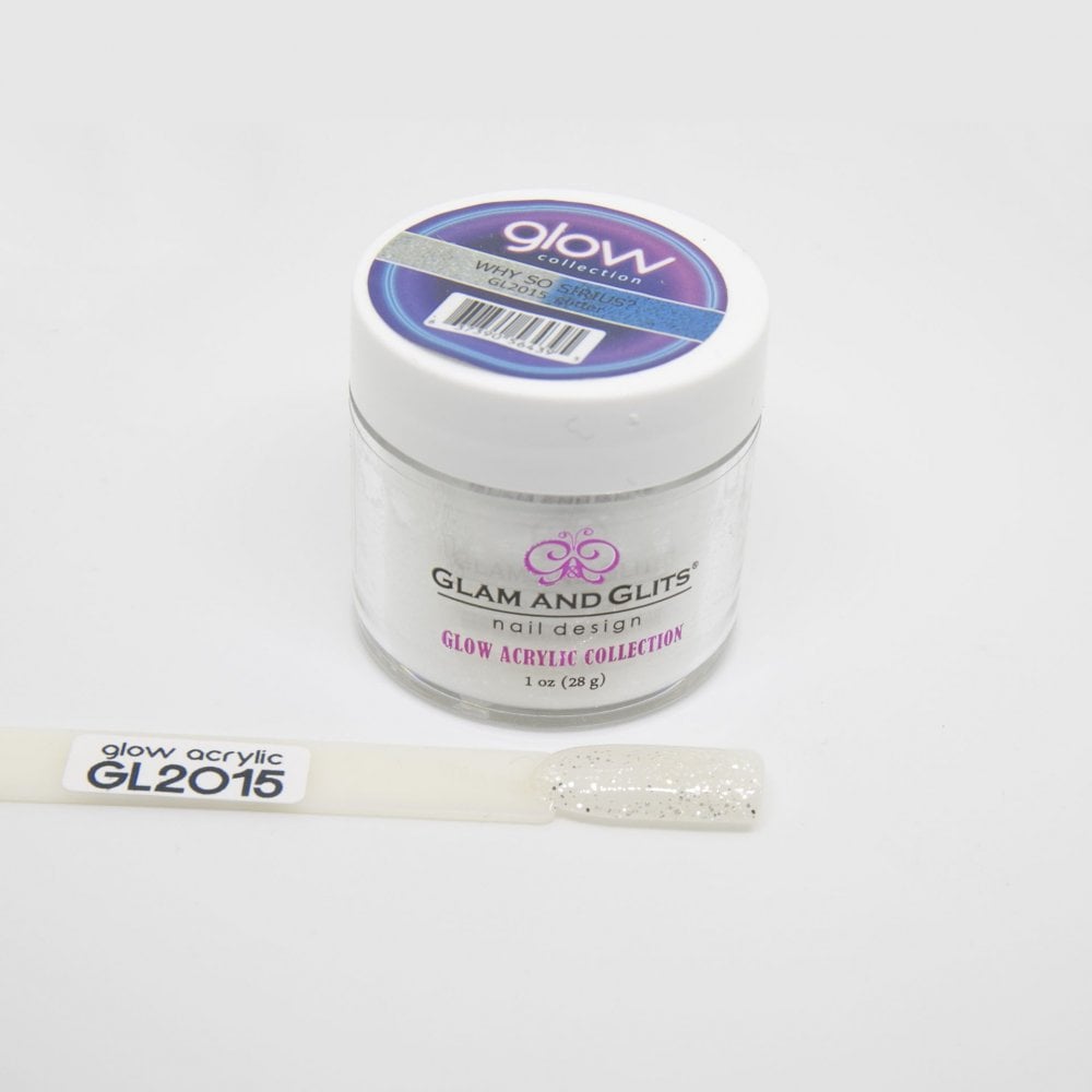 GLAM & GLITS Glow Acrylic Nail Powder 1oz / 28g - GL2015 WHY SO SIRIUS?