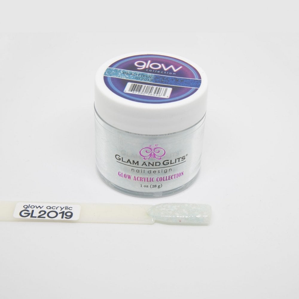 GLAM & GLITS Glow Acrylic Nail Powder 1oz / 28g - GL2019 BEAUTIFUL SOUL-TICE
