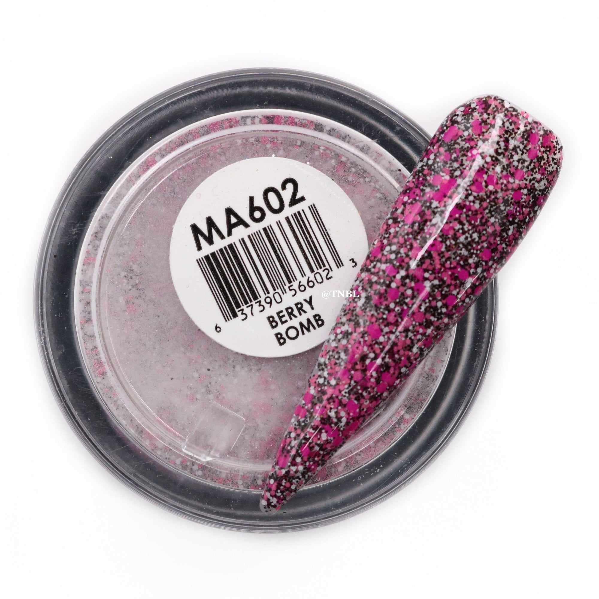 GLAM & GLITS Matte Acrylic Nail Powder 1oz / 28g - MAT602 BERRY BOMB