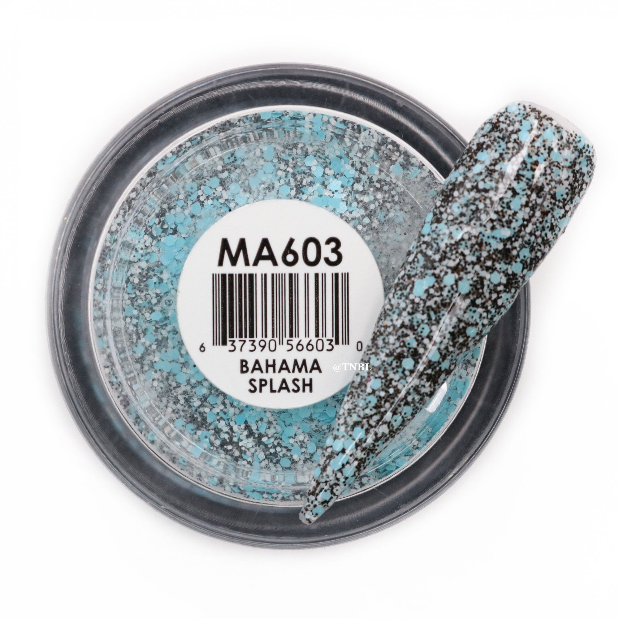 GLAM & GLITS Matte Acrylic Nail Powder 1oz / 28g - MAT603 BAHAMA SPLASH