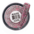 GLAM & GLITS Matte Acrylic Nail Powder 1oz / 28g - MAT605 BLACKBERRY CHAMPAGNE