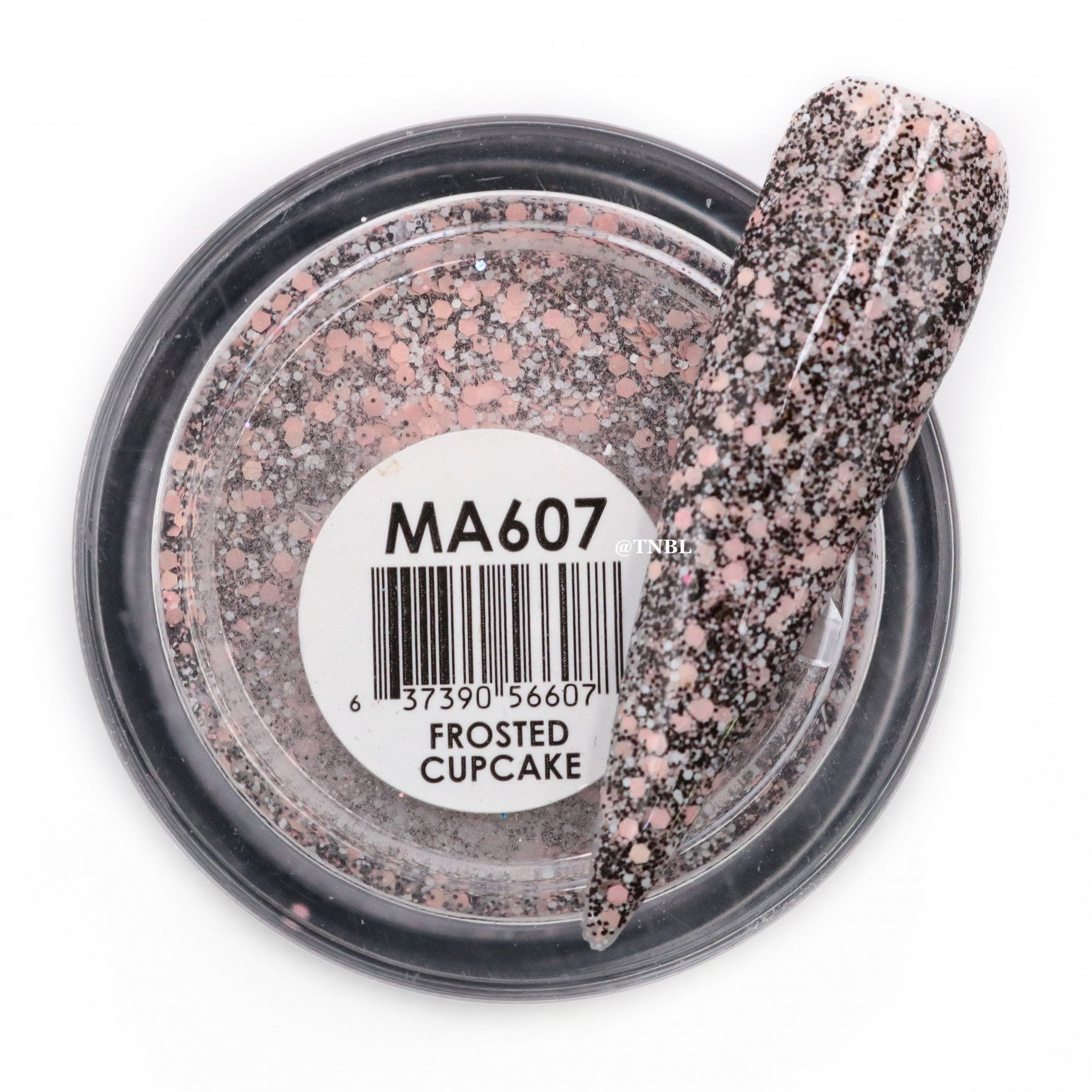 GLAM & GLITS Matte Acrylic Nail Powder 1oz / 28g - MAT607 FROSTED CUPCAKE