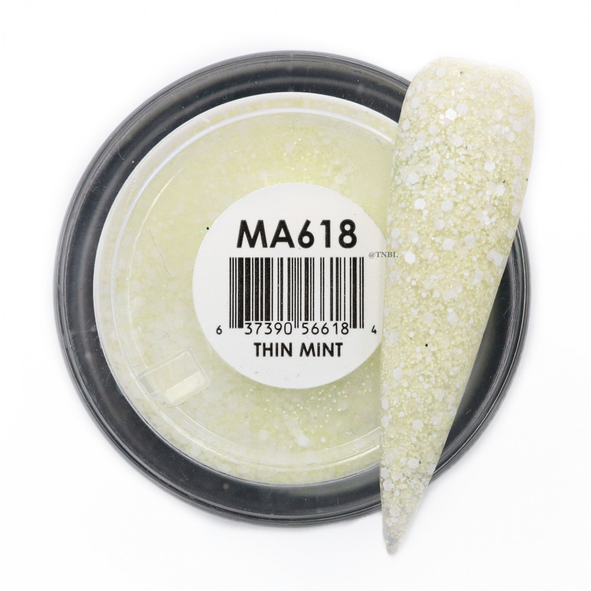 GLAM & GLITS Matte Acrylic Nail Powder 1oz / 28g - MAT618 THIN MINT