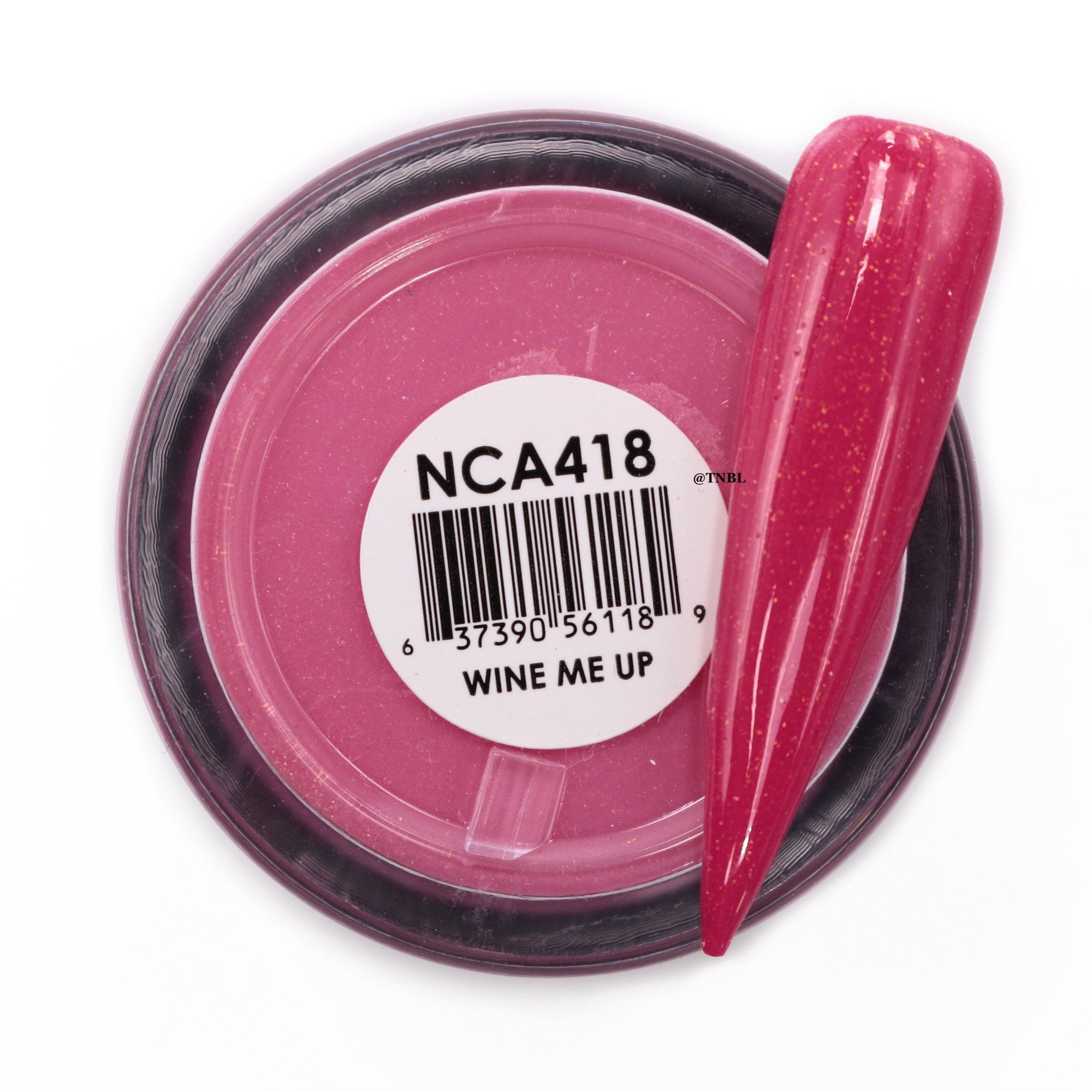 GLAM & GLITS Naked Acrylic Nail Powder 1oz / 28g - NCAC418 WINE ME UP