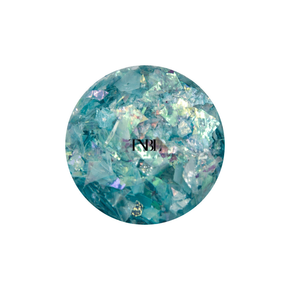 Aqua Blue Flake Pot 1/2oz - FL06