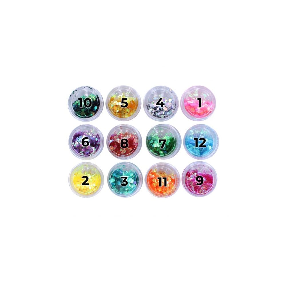 Glitter Iridescent Round 1G