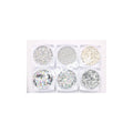 Glitter Kit silver Collection 6 x 1G