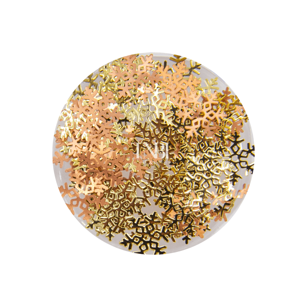 Gold/Rose Gold Snowflakes
