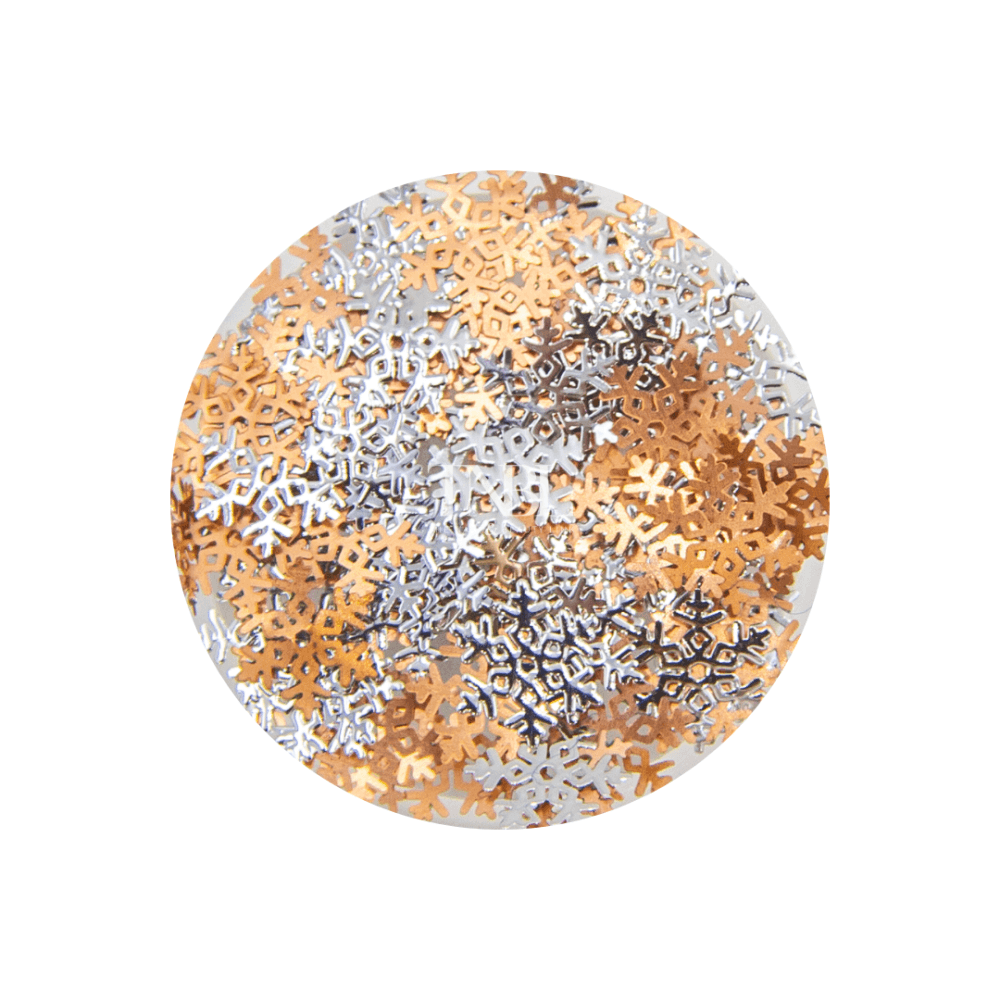 Silver/Rose Gold Snowflakes