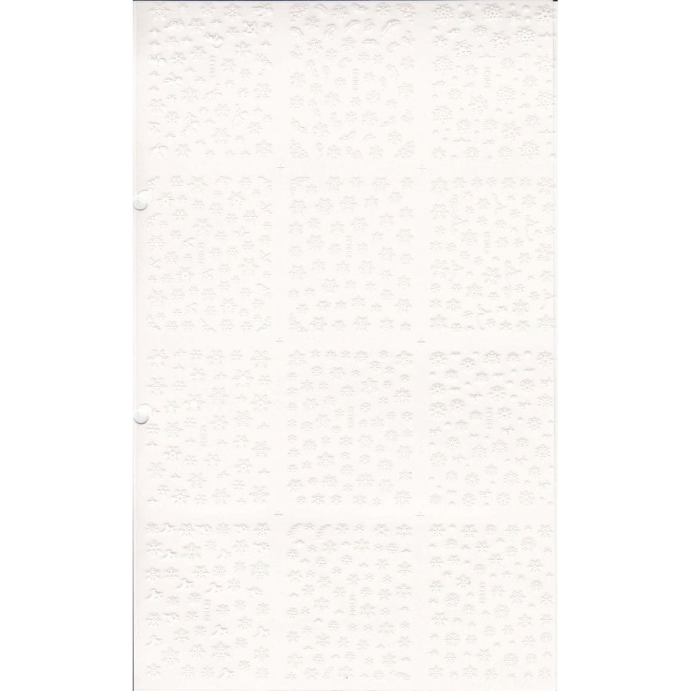 Large Sticker snowflakes - B60 (WHITE)
