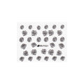 Sticker - #C13 - Flowers (Black)
