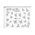 Sticker - #B141 - Butterfly (Silver)