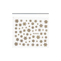 Sticker - #D84 snowflakes (Gold) Christmas