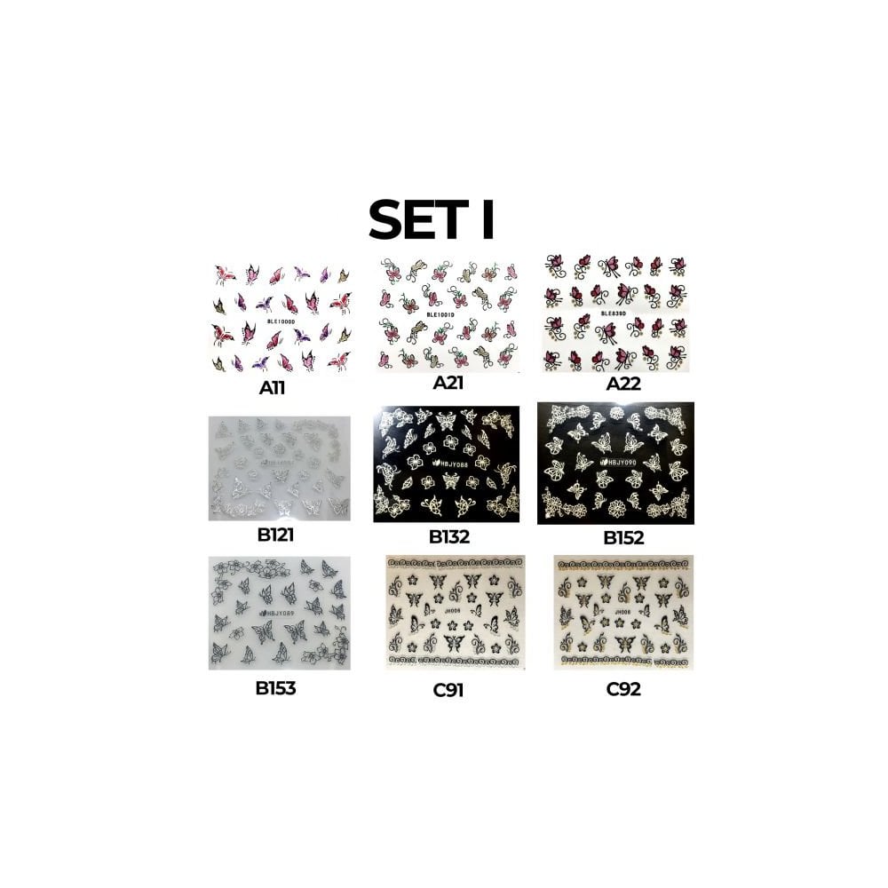 Sticker Set - I (Butterfly)