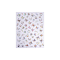 Sticker - ZD3847 - Butterfly silver