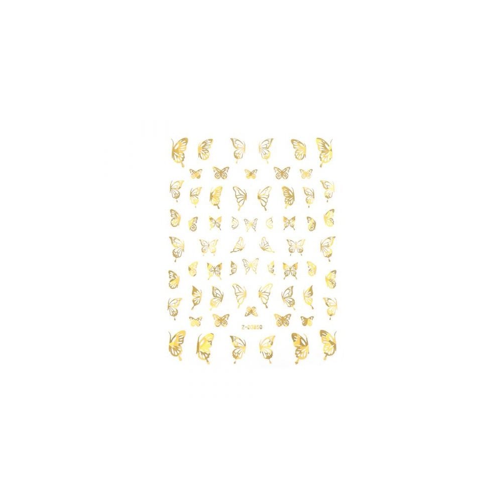 Sticker - ZD3850 - Butterfly - Gold