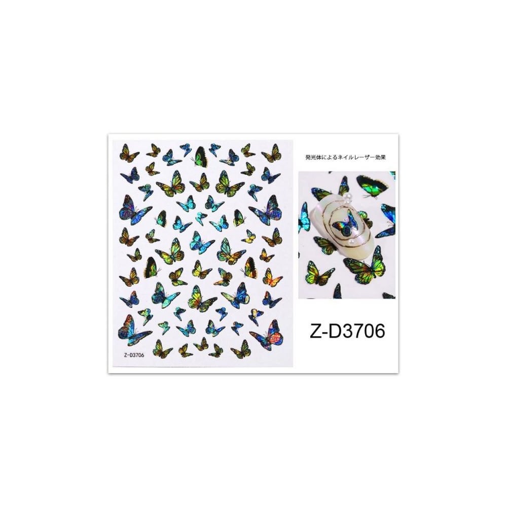 Sticker - ZD3706 - Butterfly